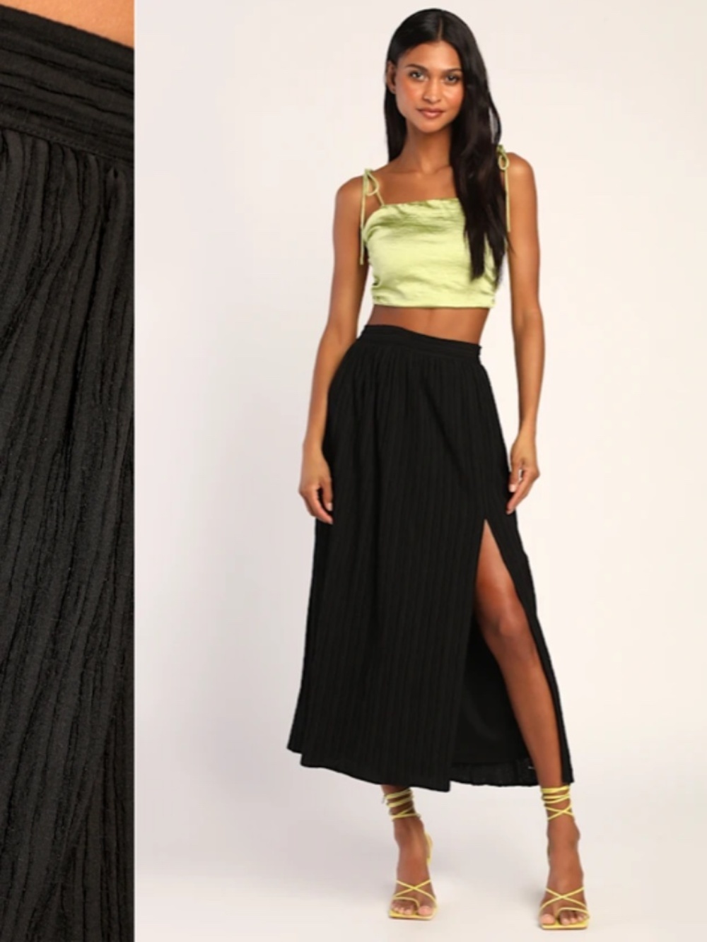 LULU's Sexy Chic Bohemian Vacation Brunch Casual Resort Picnic Flowy Skirt